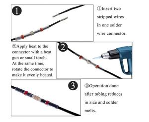 Hàn Con Dấu Dây Nối/Nhiệt Co Lại Hàn Tay Áo Dây Nối Bện Kết Nối - Product Image 4