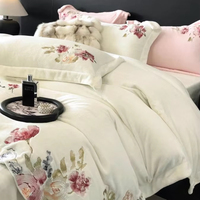 Ensembles de literie brodés en molleton de luxe Nouveaux modèles Housse de couette Taille King Size Marché saoudien