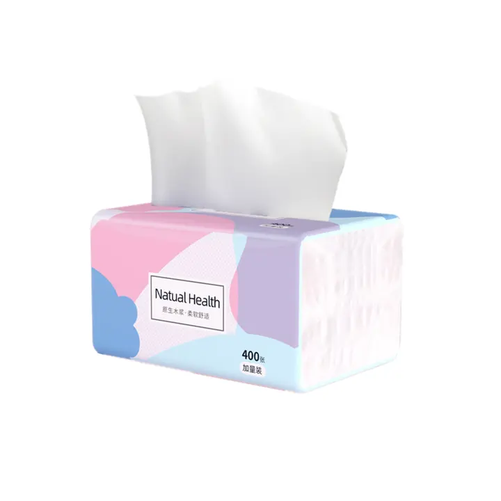 Cheap Soft Pack Facial Tissue Customized Face Paper Cleaning Facial Tissue