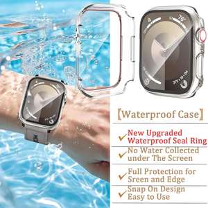 Étui de montre étanche OEM pour IWatch Series 12 SE 4, protection d'écran complète, protection d'écran tactile 9H, application facile - Product Image 4