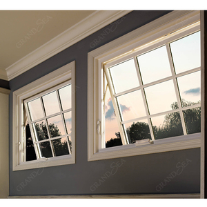 Fenêtres à auvent à double vitrage résistantes aux cyclones australiens, en aluminium, à manivelle, avec <span class=keywords><strong>moustiquaire</strong></span> - Product Image 5