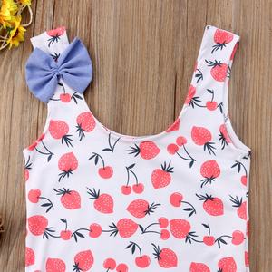 Traje de Baño de Una Pieza con Volantes y Hombros Descubiertos para Niñas, Bikini Infantil de Verano - Product Image 6