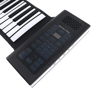 Piano Eléctrico Portátil de 61 Teclas con 128 <span class=keywords><strong>Ritmos</strong></span>, 20 Tonos, 10 Percusiones, <span class=keywords><strong>Canciones</strong></span> de Demostración, Batería de Litio Recargable y Almohadilla de Silicona - Product Image 1