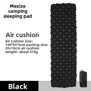 Foldable Inflatable Camping Sleeping Mat Nylon Wearproof Moisture Barrier <b>Pad</b> for Outdoor Hiking Beach Picnic Use - Product Image 5