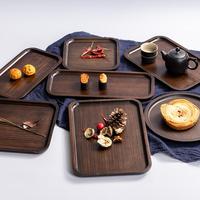 Stock d'usine, assiettes en bambou et en bois décoratives marquées au laser, ovales, carrées, irrégulières, rectangulaires, et plateaux à gâteaux et à desserts en bois