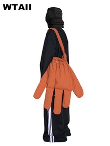 Extra-large canvas <b>gloves</b> - Small-batch designed - Large-capacity - Ugly but cute - Funny - Single-shoulder crossbody bag - Fing - Product Image 5