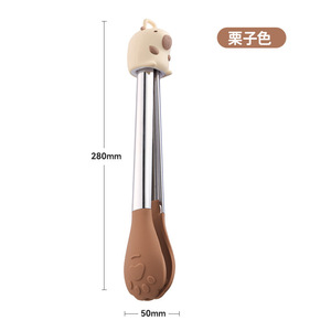 Junzo Cute Steak Clip Stainless Steel Food Grade Heat Resistant Kitchen Multifunctional Food Clip Set - Product Image 5