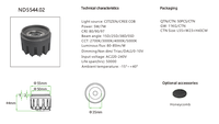 Module LED Économe en Énergie 5W 7W, Source Lumineuse Remplaçable GU10 MR16, Noyau de Projecteur Fiable pour Plafonnier Encastré