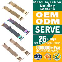 Pièces moulées par injection en acier inoxydable MIM pour bracelet de montre milanais, accessoires pour montres connectées et montres de luxe, directement de l'usine