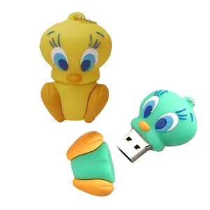 Figurita de dibujos animados de PVC suave, unidad flash USB, OEM, personalizada