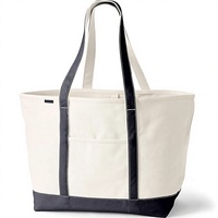 Sac fourre-tout en toile de coton biologique grand format avec fermeture éclair, logo personnalisé sérigraphié, réutilisable pour les courses et le quotidien – Vente en gros