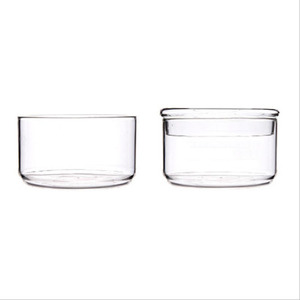 <b>Glass</b> Food Storage <b>Container</b> With Lid Stackable Cylinder Heat Resistant <b>Glass</b> For Picnic And Child Use - Product Image 5