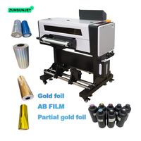 Imprimante UV DTF numérique commerciale de petite taille, meilleure imprimante UV DTF A2, machine à étiquettes, imprimante UV DTF rouleau à rouleau 42 cm