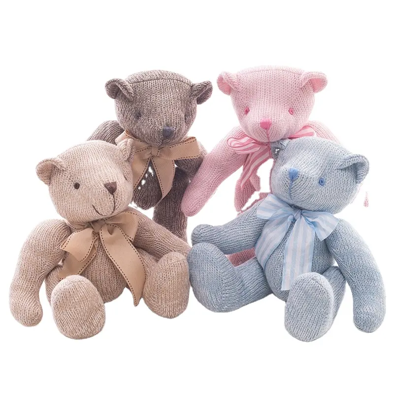 बच्चे नवजात शिशु के लिए सबसे अच्छा उपहार सेट सामान क्रॉकेट पशु नरम प्लुश भरे हुए खिलौने टेडी भालू के लिए