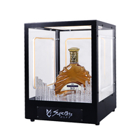Présentateur de boissons de fête Cool Glorifier de bouteille acrylique élégante avec présentoir lumineux pour vin Champagne autres boissons