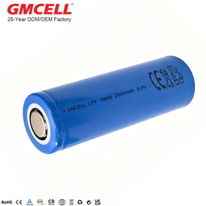 Vente en gros de cellules de batterie LiFePO4 18650 2000mAh 1800mAh 3.2V 2000 cycles, batterie lithium-ion cylindrique pour l'électronique grand public - Product Image 1