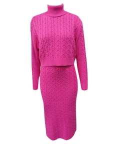 Hot Bán Giá Rẻ Bộ Áo Len Phụ Nữ 2 Mảnh Áo Len Váy <span class=keywords><strong>Set</strong></span> Cộng Với Kích Thước Bộ Áo Len - Product Image 2