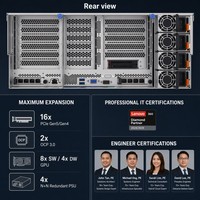 Servidor en Rack 4U Lenovo ThinkSystem SR860 V3 de Venta al Por Mayor de Fábrica, con Cuatro Sockets Intel Xeon, 16TB DDR5 NVMe, para Virtualización y GPU