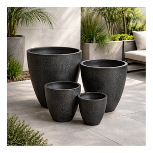 Pots à plantes en fibre de verre prêts à être expédiés, blancs, grands, décoratifs, pour l'aménagement paysager intérieur et extérieur, best-sellers, livraison directe - Product Image 1