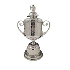 Factory Custom Die Cast Medal and Trophies Silver Golf Tournament Award Trophy Cup Metal Resin Plastic Golf Trophy Cup