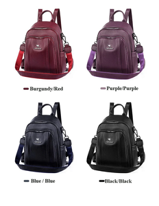 Sac à dos spacieux en cuir végétalien pour adolescents et jeunes femmes, élégant, durable et parfait pour l'école ou les aventures quotidiennes - Product Image 5