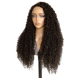 Nuova <span class=keywords><strong>Parrucca</strong></span> Frontale in Pizzo HD Senza Colla, Capelli Sintetici <span class=keywords><strong>Afro</strong></span> Ricci Lunghi per Donne di Colore, <span class=keywords><strong>Parrucca</strong></span> Frontale in Pizzo 13*4 - Product Image 1