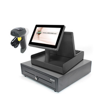 Système de point de vente promotionnel ABS1900, terminal de paiement polyvalent, caisse enregistreuse WIN7/WIN10 IntelJ1900 capacitif