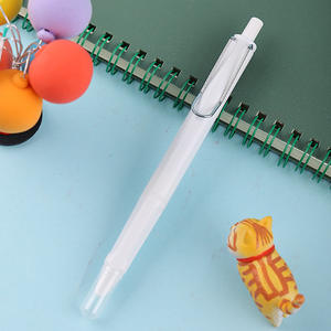 Vente chaude Fournitures d'usine Logo personnalisé Conception <span class=keywords><strong>unique</strong></span> et originale Stylo étudiant à la mode Stylo à bille à poussoir de 0.38mm - Product Image 4