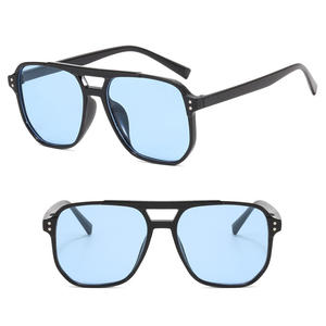 DL GLASSES Classic Cheap Vintage Hombres Aviación Gafas de sol Marco de plástico Oversized Double Bridge Pilot Gafas de sol 2024 Gafas de sol - Product Image 2