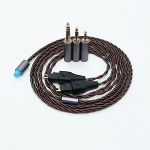 Сбалансированный стерео кабель для наушников Sennheiser 2,5 мм 4,4 мм 3,5 мм 3 в 1 бескислородный медный сменный обновленный кабель для наушников