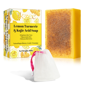 Oem tư nhân nhãn handmade lạnh quá trình nghệ chanh Kojic axit Thanh xà phòng cho bồn tắm và khuôn mặt - Product Image 1