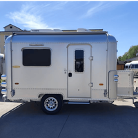 Mini-caravane compacte moderne en aluminium - Camping-car léger avec une liberté maximale - Travel Box