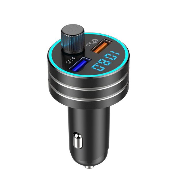 BT Car FM Transmitter QC3.0 MP3 Player Hands Free Radio Adapter Kit USB Charger