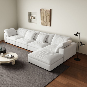 Sofá Seccional Moderno de Lujo para Sala de Estar, Muebles en Forma de L, 2 y 3 Plazas, Diseño <span class=keywords><strong>Esquinero</strong></span> sin Estructura de Compresión, Estético para Diseños de Hogar - Product Image 6