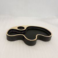 Plateau en bois artisanal multi-usages pour la cuisine, le bureau et la salle de bain, idéal pour le café et le thé