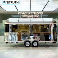 Camion de restauration mobile Wetruth personnalisé pour café, homologué DOT, avec plan de travail en acier inoxydable, remorque de camion de restauration à vendre