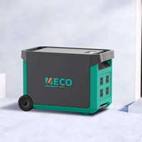 Generator Tenaga Surya Meco 3.6kWh Pro 3000W LiFePO4 Portabel dengan MPPT 8000 Siklus untuk Darurat Rumah, RV, Cadangan Off-Grid