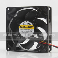 Ventilateur de refroidissement d'origine Sanyo 5V 24V 48V DC 12V 0.42A EC AC 9225 92X92X25MM 9CM longue durée de vie étanche 4 fils 9WL0912P4J001