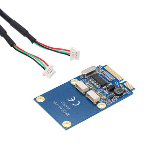 Mini carte adaptateur PCI-E vers USB extension d'interface USB 2.0 à double port pour accessoires informatiques de carte mère d'ordinateur portable - Product Image 4