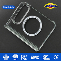 Coque transparente OEM personnalisée en gros pour iPhone Duo, 99 % HD transparente, anti-jaunissement, moulage par injection bicolore, antichoc