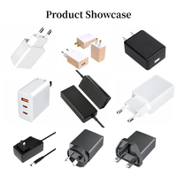 Adaptor Daya AC DC Desktop Kustom Kabel DC Terhubung Langsung 100-240V Tegangan Lebar untuk CCTV LED Strip Laptop Monitor Peralatan