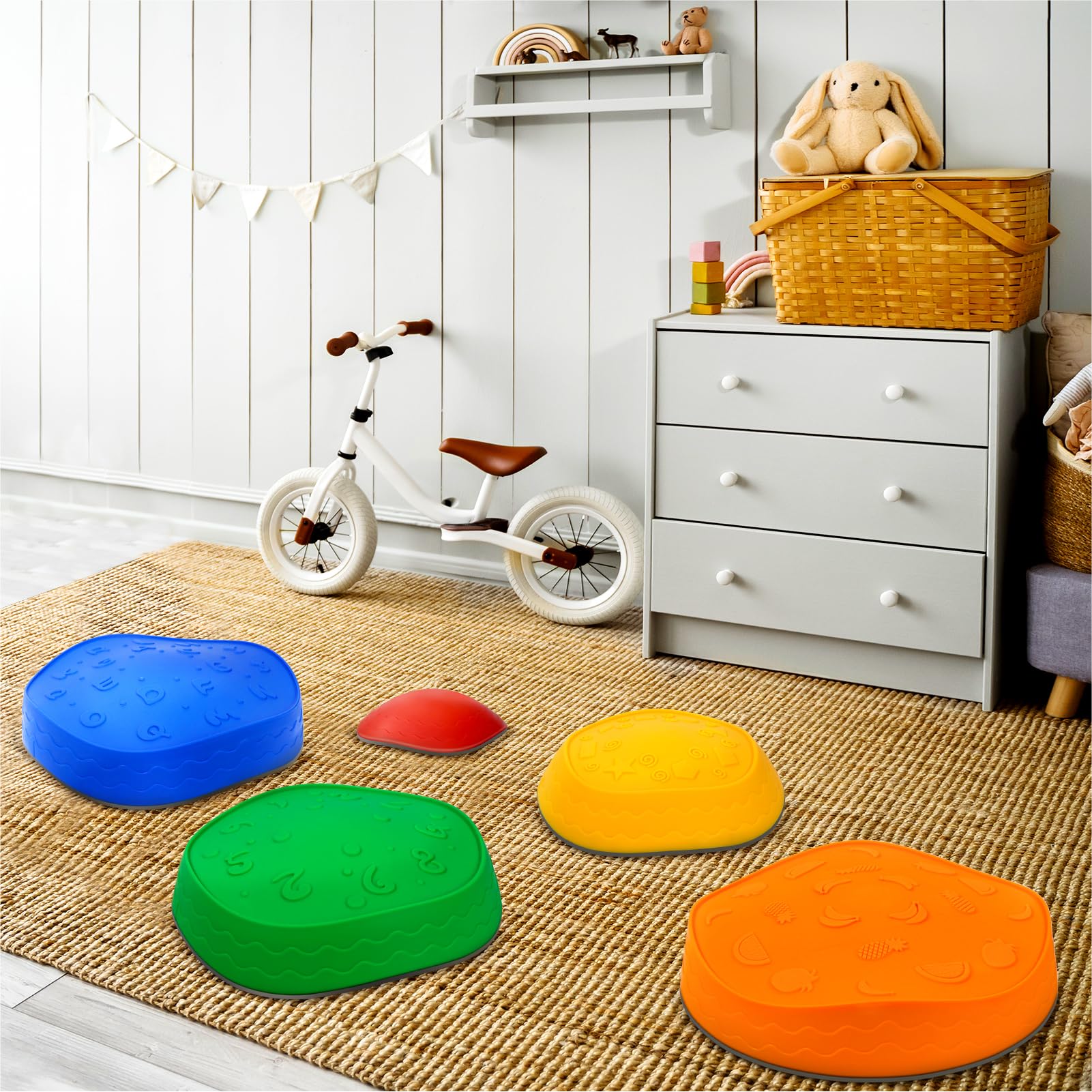 Liyou LY-TSS001 Kids Stepping Stones - 5Pcs Sensory Autism Toys for Toddler Balance Training