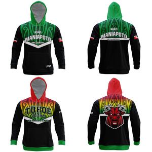 Sweat-shirts tribaux maoris personnalisés FQ Impression par sublimation Tatouage <span class=keywords><strong>maori</strong></span> Manches longues Pull Tuhoe en polyester avec poche avant - Product Image 3