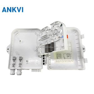 กล่องกระจายไฟเบอร์ออปติก 8 พอร์ต FQX-008 สีขาว กันน้ำ IP65 สำหรับภายนอกอาคาร ABS FTTH - Product Image 3