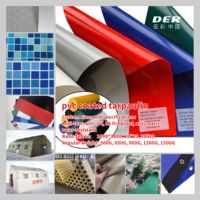 Chine Bâche enduite de PVC Vente en gros Rouleau de bâche en PVC 1000D Tissu de bâche enduite de PVC pour tente à baldaquin