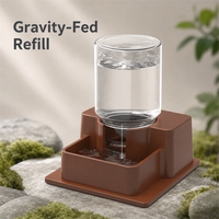 Distributeur d'eau automatique pour reptiles, en plastique ABS, réutilisable, design divisé, bouteille d'alimentation par gravité, 30 ml, pour gecko, lézard, hamster 11