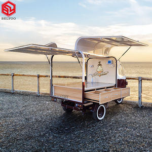 Belyoo <span class=keywords><strong>Tricycle</strong></span> électrique Tuk Tuk Ape Piaggio Chariot de nourriture Mobile Mini Hot Dog Chariot de café Camion de crème glacée Camion de restauration rapide à vendre - Product Image 2