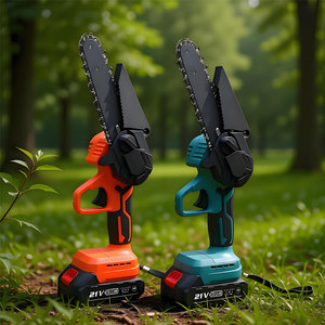 เลื่อยโซ่ไร้สายแบบมืออาชีพ 21V Brushless ความเร็ว 4000 รอบต่อนาที พร้อมชุดแบตเตอรี่ สำหรับตัดไม้และงานสวน - Product Image 1
