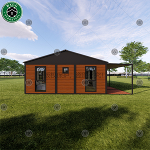 Cabaña Prefabricada Modular con Terraza Exterior, Estructura de Acero Ligero, Paneles con Acabado de Madera, Casa Vacacional - Product Image 6