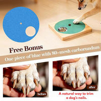 Jouet interactif en bois pour chien : Puzzle à gratter pour ongles, distributeur de friandises naturel avec 6 bols en acier inoxydable